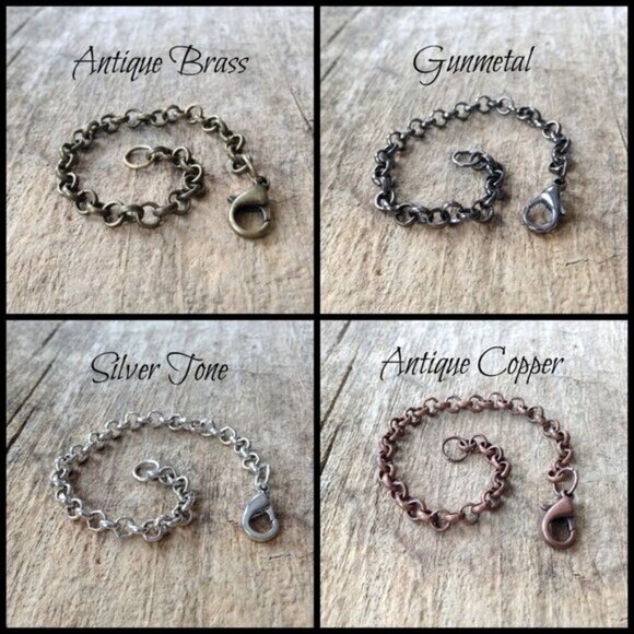 4 INCHES Antique Brass Chain Extender, Necklace Chain Extension - 5mm thick - Picture 3 of 3